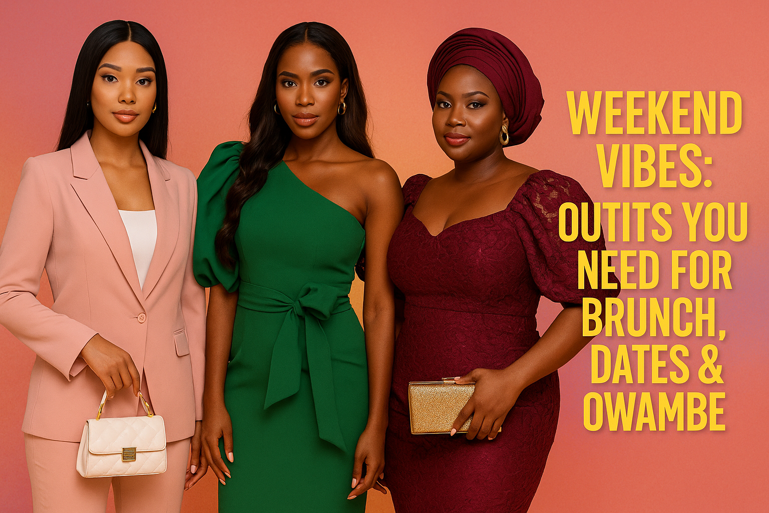 Weekend Vibes: Outfits You Need for Brunch, Dates & Owambe