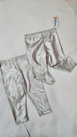 Girls party Metalic leggings