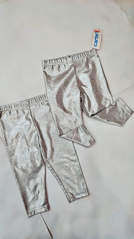 Girls party Metalic leggings