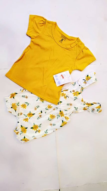2-in-1 Floral Two-Piece Set for Girls