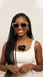 Oversized vintage retro style sunglasses .