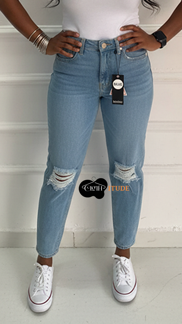 12-bOOHOO bLUE Boohoo blue crazy Jeans - Image 1