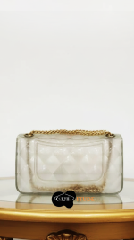 Vegan women frosted clear jelly crossbody bag - Image 2