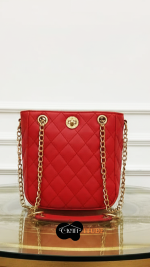 Justfab red faux leather bag