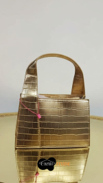 CHERI Gold Mini satchel Bag 